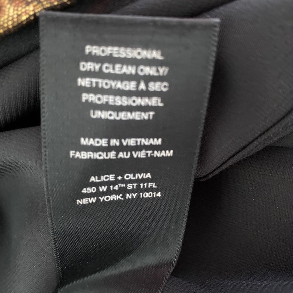 Alice & Olivia  size 0 skirt.  Beautiful fall colors with gold threading. - Picture 5 of 9